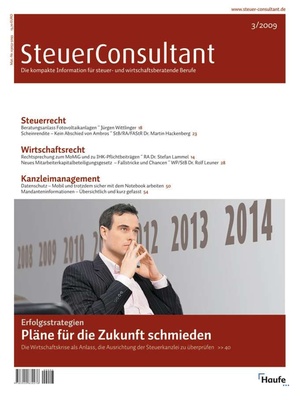 SteuerConsultant Ausgabe 3/2009 | SteuerConsultant