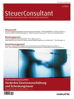 SteuerConsultant Ausgabe 3/2012 | SteuerConsultant
