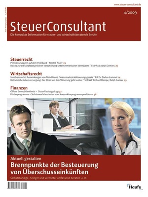 SteuerConsultant Ausgabe 4/2009 | SteuerConsultant