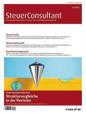 SteuerConsultant Ausgabe 4/2012 | SteuerConsultant