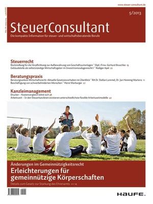 SteuerConsultant Ausgabe 5/2013 | SteuerConsultant