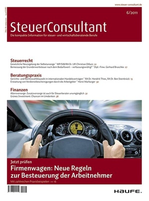 SteuerConsultant Ausgabe 6/2011 | SteuerConsultant