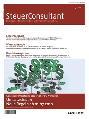 SteuerConsultant Ausgabe 7/2010 | SteuerConsultant