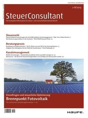SteuerConsultant Ausgabe 7+8/2013 | SteuerConsultant