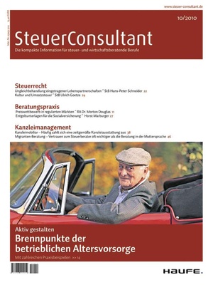 SteuerConsultant Ausgabe 10/2010 | SteuerConsultant