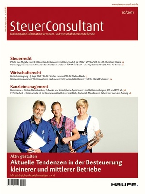 SteuerConsultant Ausgabe 10/2011 | SteuerConsultant
