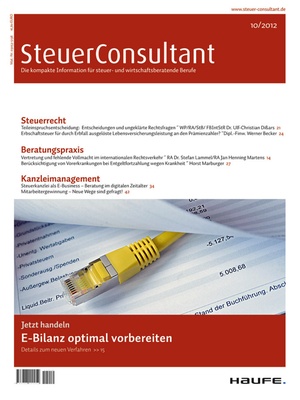 SteuerConsultant Ausgabe 10/2012 | SteuerConsultant