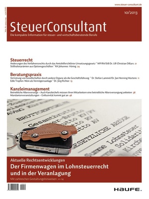SteuerConsultant Ausgabe 10/2013 | SteuerConsultant