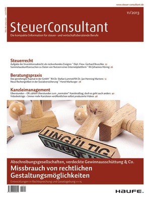 SteuerConsultant Ausgabe 11/2013 | SteuerConsultant