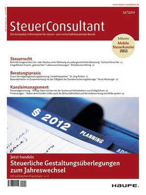 SteuerConsultant Ausgabe 12/2011 | SteuerConsultant