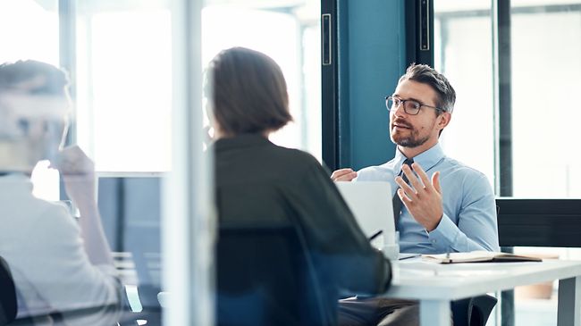 Steuerberater in Mandantengespräch