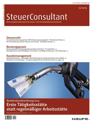 SteuerConsultant Ausgabe 12/2013 | SteuerConsultant