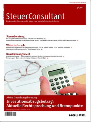 SteuerConsultant Ausgabe 4/2011 | SteuerConsultant