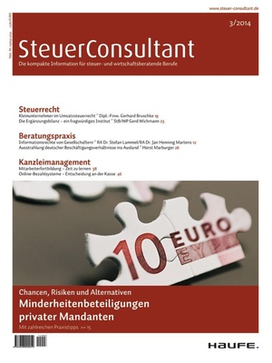 SteuerConsultant Ausgabe 3/2014 | SteuerConsultant