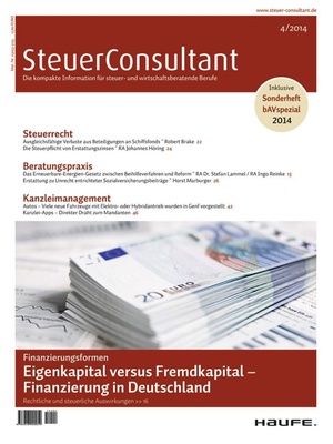 SteuerConsultant Ausgabe 4/2014 | SteuerConsultant