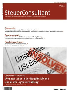 SteuerConsultant Ausgabe 05/2014 | SteuerConsultant