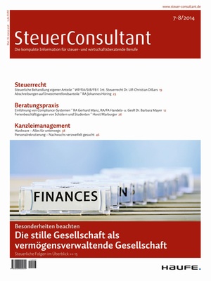 SteuerConsultant Ausgabe 07+08/2014 | SteuerConsultant