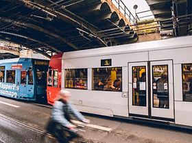 Straßenbahn Fahrrad