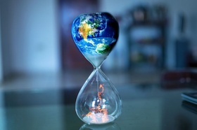 Stundenglas Klima Klimaschutz