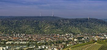 Stuttgart Kessellage Stadtansicht