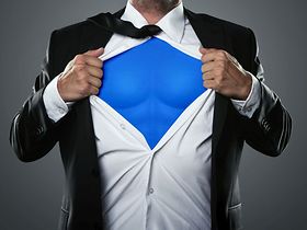 Superman mit Muskeln