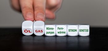 Symbol Tausch Öl- / Gasheizung alternative Energiequellen