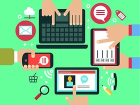 Tablet Laptop Smartphone digitale Medien