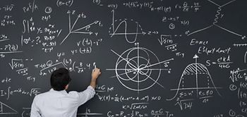 Tafel Mann Mathematik Strategie Rechnungen