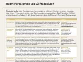 Rahmenprogramme von Eventagenturen