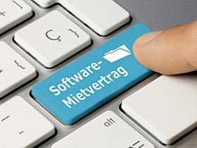 Tastaturbutton Software-Mietvertrag