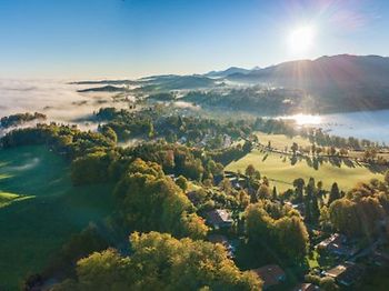 Tegernsee Alpen Bayern Berge Herbst Sonne