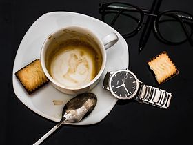 Teilzeit Kaffeepause Uhr