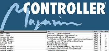 Thementafel zum Controller Magazin