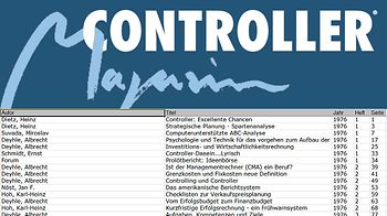 Thementafel zum Controller Magazin