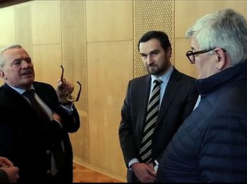 Thomas Sattelberger & Joschka Fischer bei Buchvorstellung