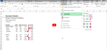 Thumbnail Excel-Tipp bedingte Datenbalken