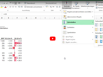 Thumbnail Excel-Tipp bedingte Datenbalken