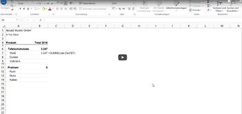 Thumbnail Excel Tipp Greiner: Summe über mehrere Tabellenblätter