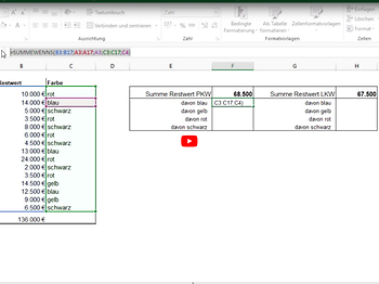 Thumbnail Excel Tipp Greiner Summe Wenns