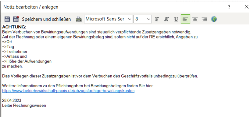 Top-Thema Bewirtung: Abb. 5