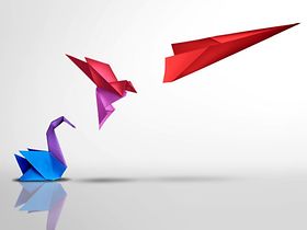 Transformation Erfolg Origami