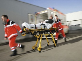 Transport ins Krankenhaus
