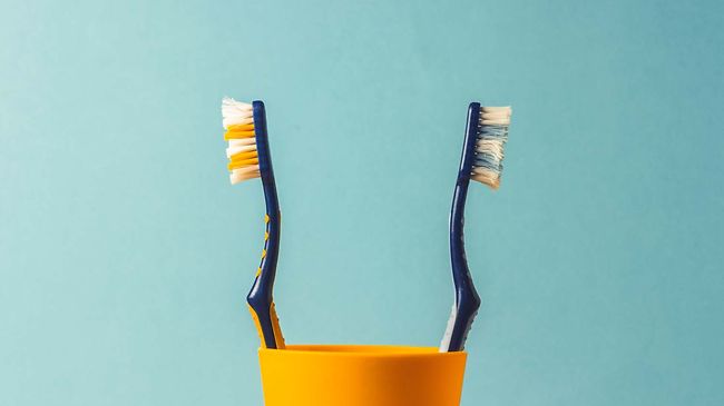 Trennung_Zahnbürsten in einem Becher
