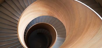 Treppenhaus Holz Gebäude Holzbau Architektur