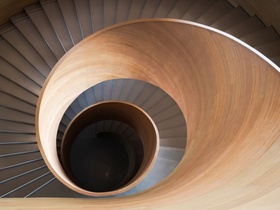 Treppenhaus Holz Gebäude Holzbau Architektur