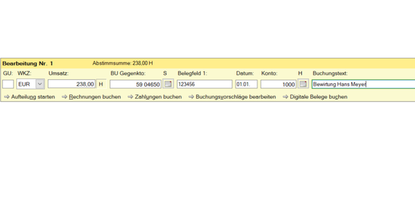 Top-Thema Bewirtung: Abb. 1