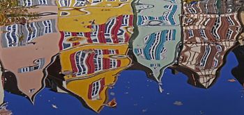 Tübingen Häuser Spiegelung Wasser