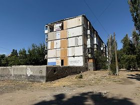 Typisches Wohngebäude in der Straße Gen Karpenko 49 in Mykolajiw