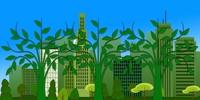 Umweltschutz, grüne Stadt