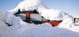 Wegerisiko: wegen Schnee und Eis zu spät zu Arbeit
